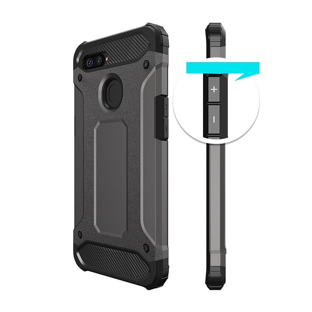 Pokrowiec Hybrid Armor pancerny czarny Oppo A7 / 5