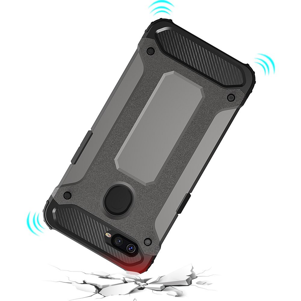 Pokrowiec Hybrid Armor pancerny czarny Oppo A7 / 8