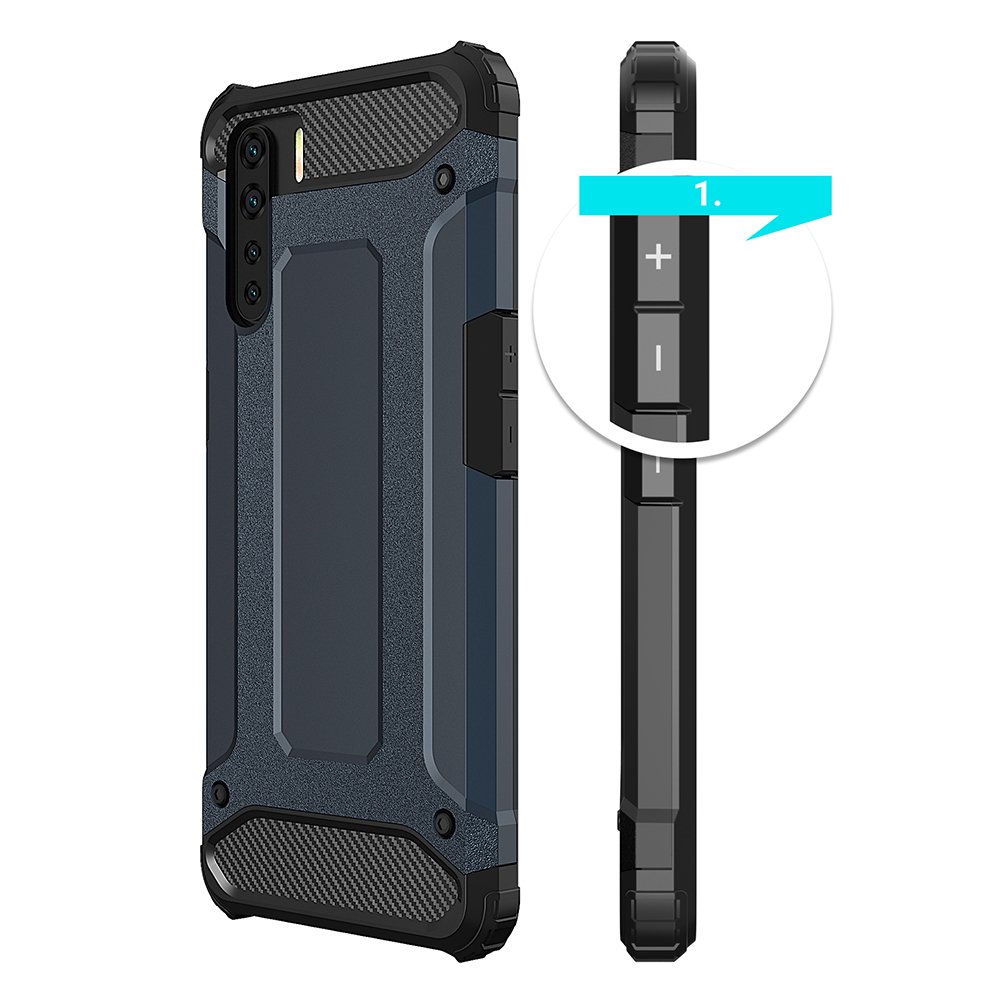 Pokrowiec Hybrid Armor pancerny czarny Oppo A91 / 5