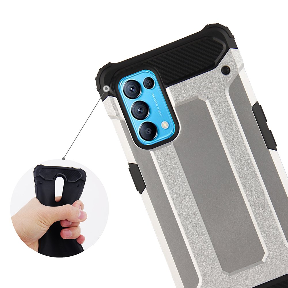 Pokrowiec Hybrid Armor pancerny czarny Oppo Reno 5 5G / 5