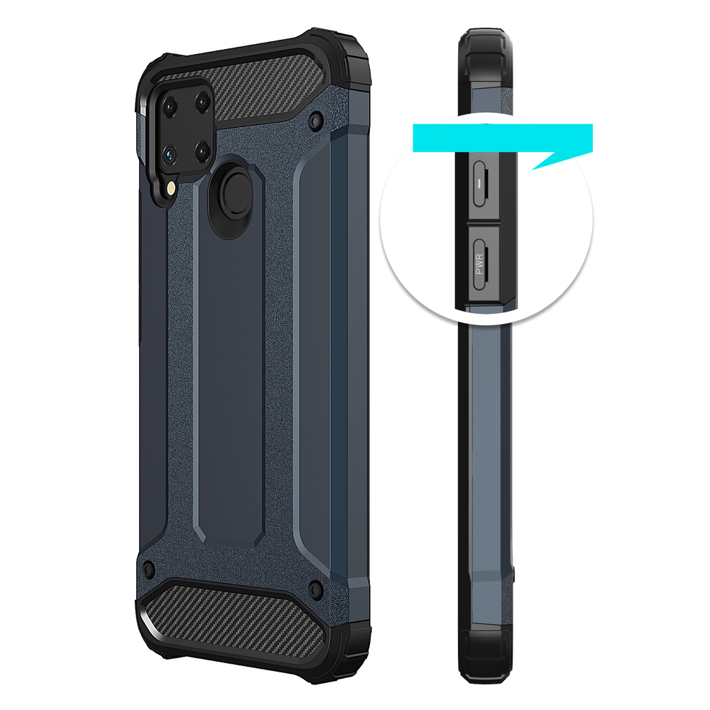 Pokrowiec Hybrid Armor pancerny czarny Realme 7i / 3