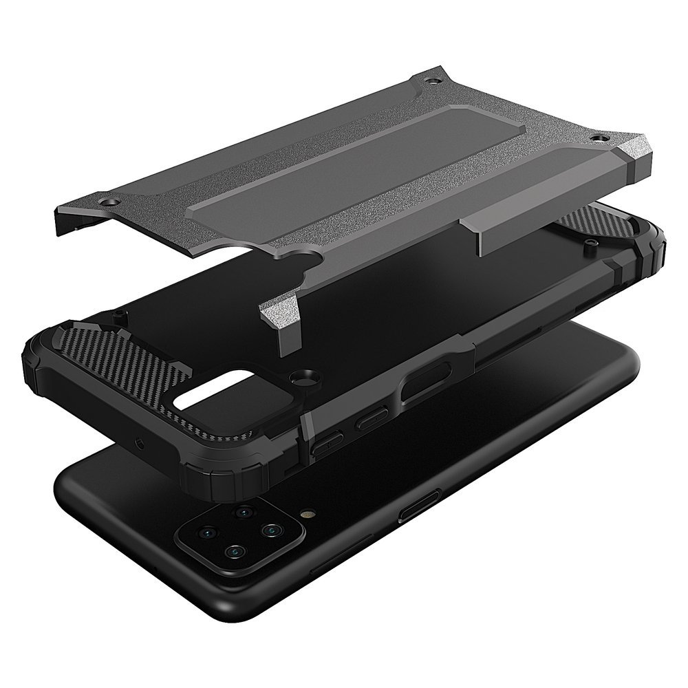 Pokrowiec Hybrid Armor pancerny czarny Samsung Galaxy A12 / 7