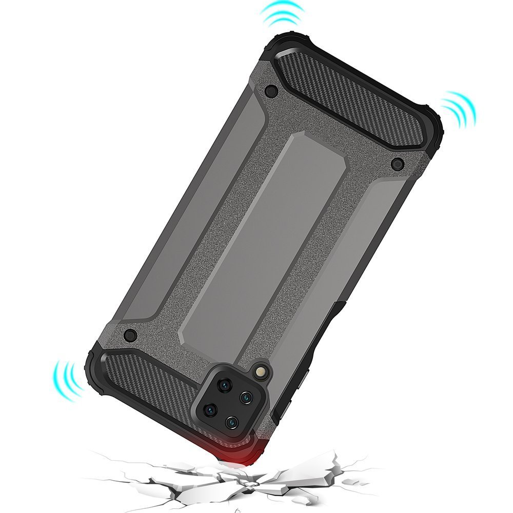 Pokrowiec Hybrid Armor pancerny czarny Samsung Galaxy A12 / 8