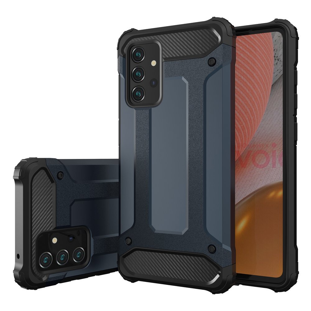 Pokrowiec Hybrid Armor pancerny czarny Samsung Galaxy A72 4G / 2 Pokrowiec Hybrid Armor pancerny czarny Samsung Galaxy A72 4G / 2
