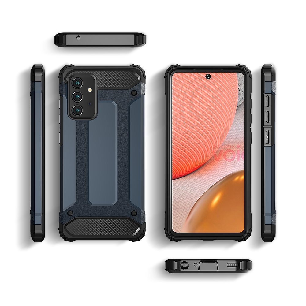 Pokrowiec Hybrid Armor pancerny czarny Samsung Galaxy A72 4G / 4 Pokrowiec Hybrid Armor pancerny czarny Samsung Galaxy A72 4G / 4