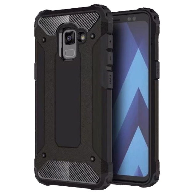 Pokrowiec Hybrid Armor pancerny czarny Samsung Galaxy A8 (2018) A530