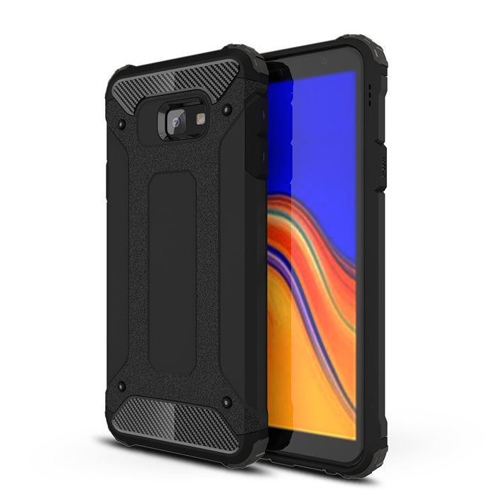 Pokrowiec Hybrid Armor pancerny czarny Samsung Galaxy J4 Plus (2018)
