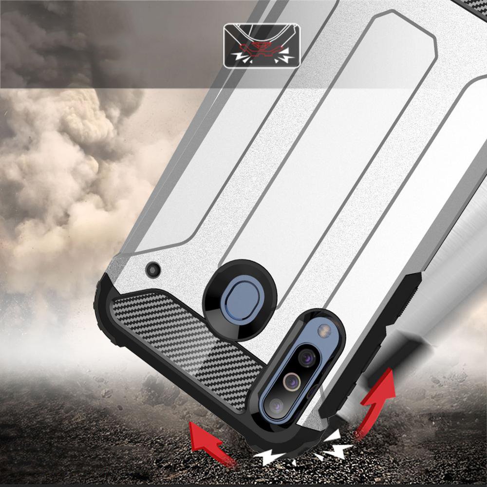 Pokrowiec Hybrid Armor pancerny czarny Samsung Galaxy M30 / 3