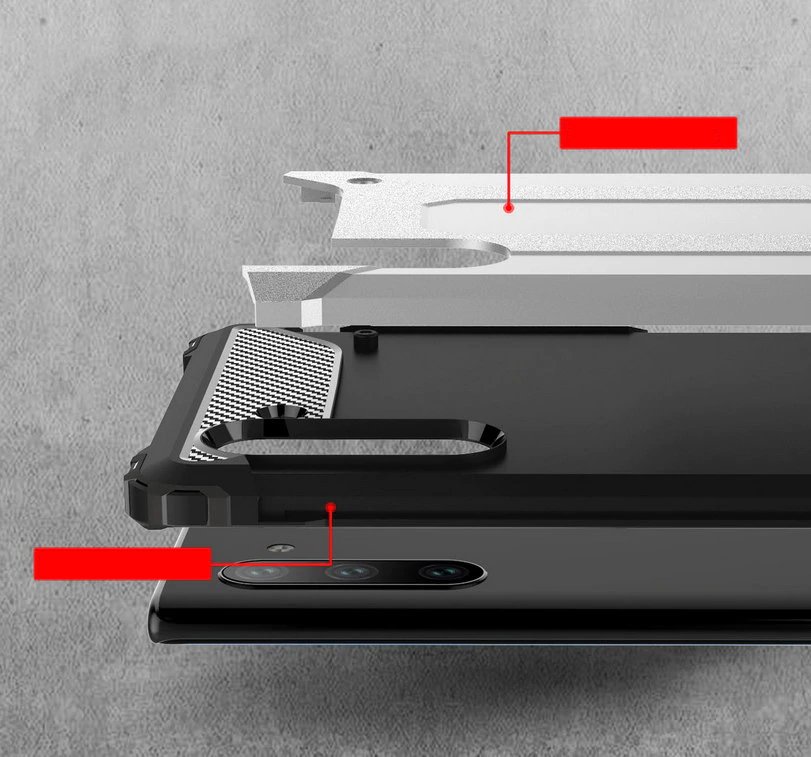 Pokrowiec Hybrid Armor pancerny czarny Samsung Galaxy Note 10 / 5