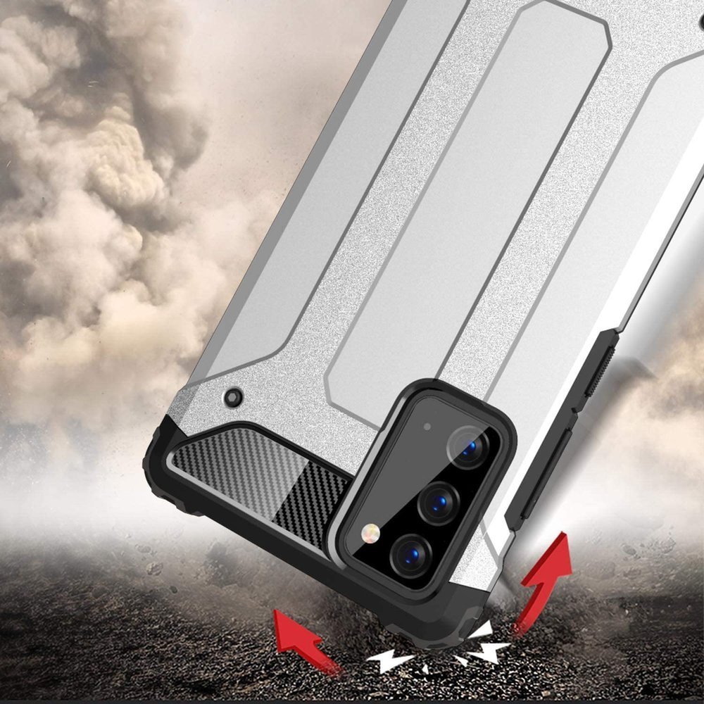 Pokrowiec Hybrid Armor pancerny czarny Samsung Galaxy Note 20 / 5