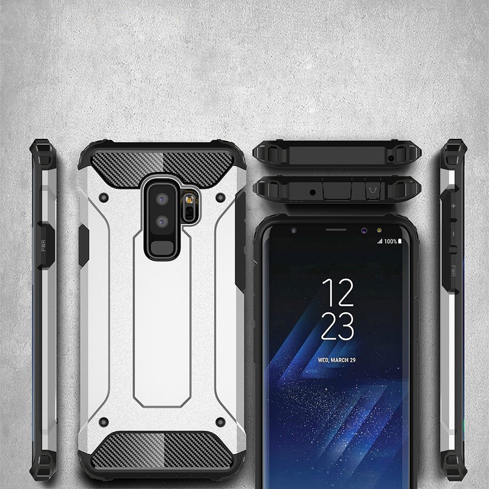 Pokrowiec Hybrid Armor pancerny czarny Samsung Galaxy S9 Plus / 4