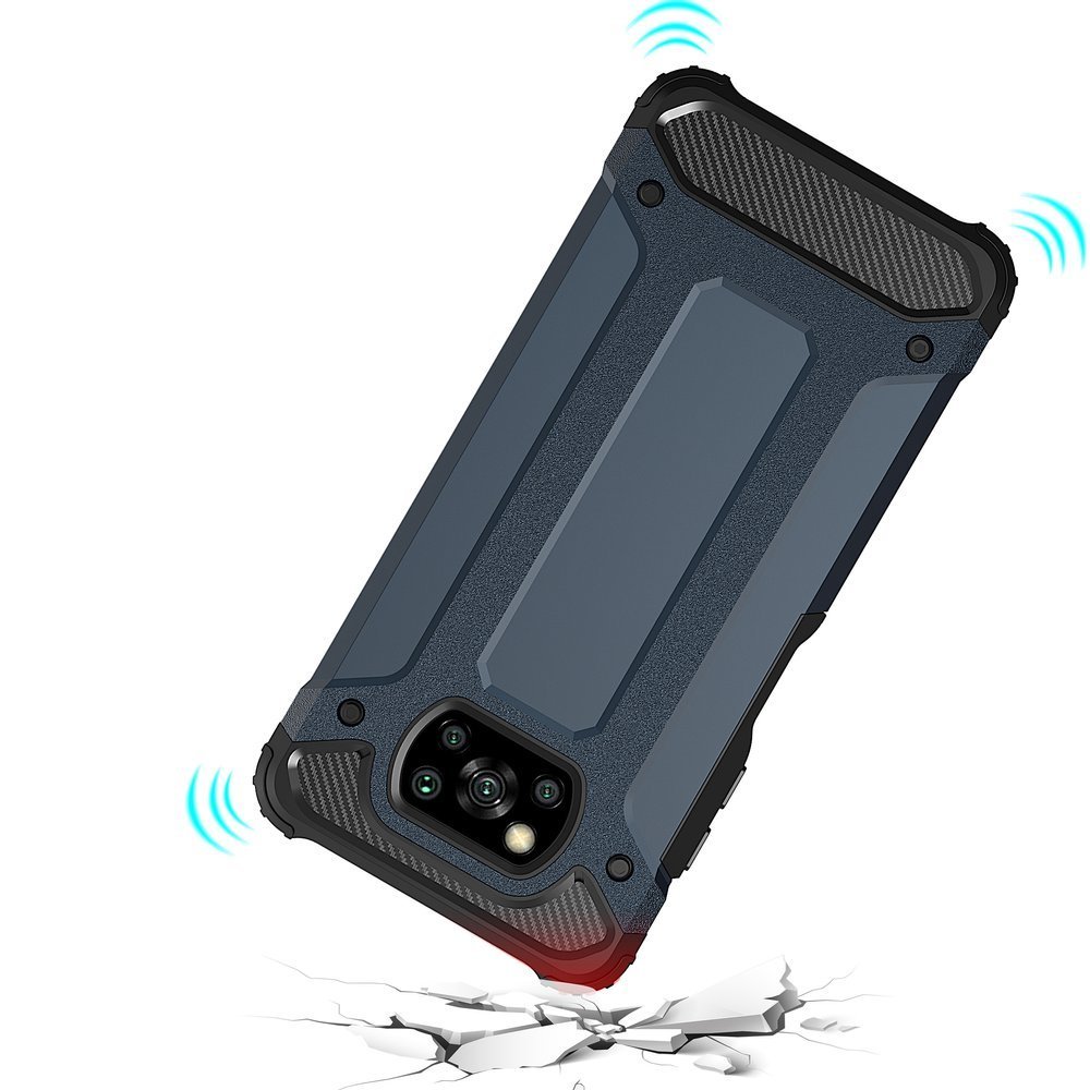 Pokrowiec Hybrid Armor pancerny czarny Xiaomi POCO X3 Pro / 7