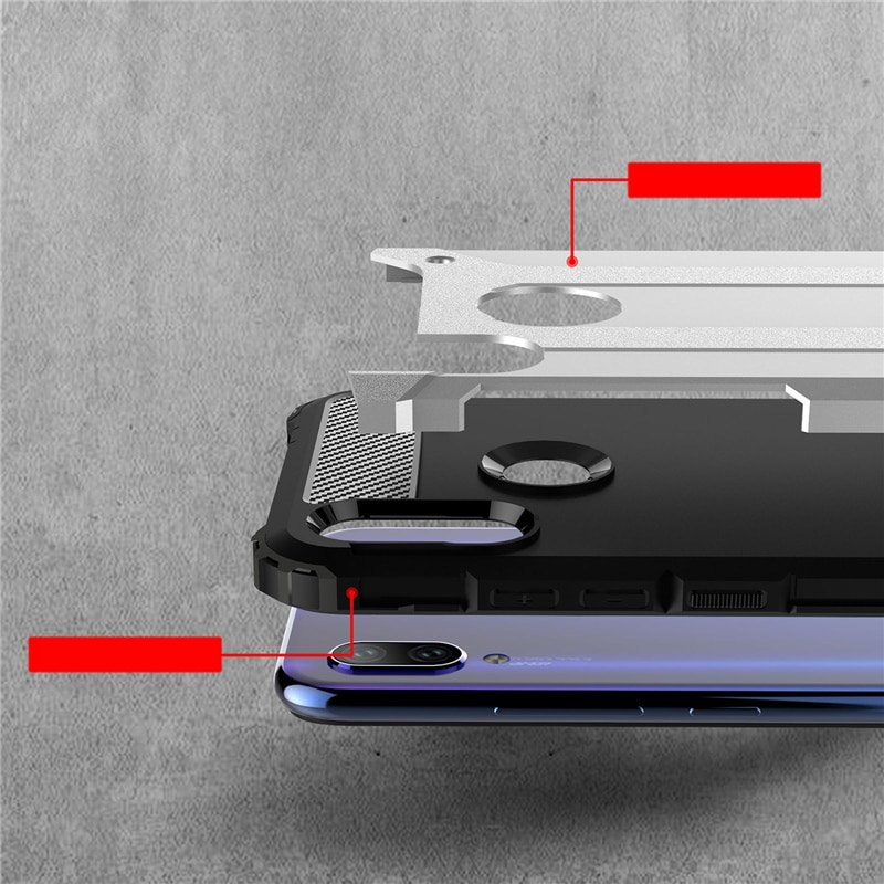 Pokrowiec Hybrid Armor pancerny czarny Xiaomi Redmi 7 / 4