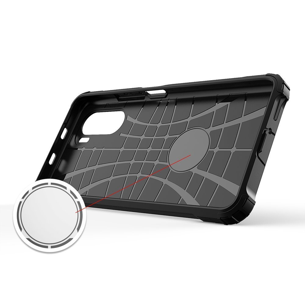 Pokrowiec Hybrid Armor pancerny czarny Xiaomi Redmi K40 Pro Plus / 6 Pokrowiec Hybrid Armor pancerny czarny Xiaomi Redmi K40 Pro Plus / 6