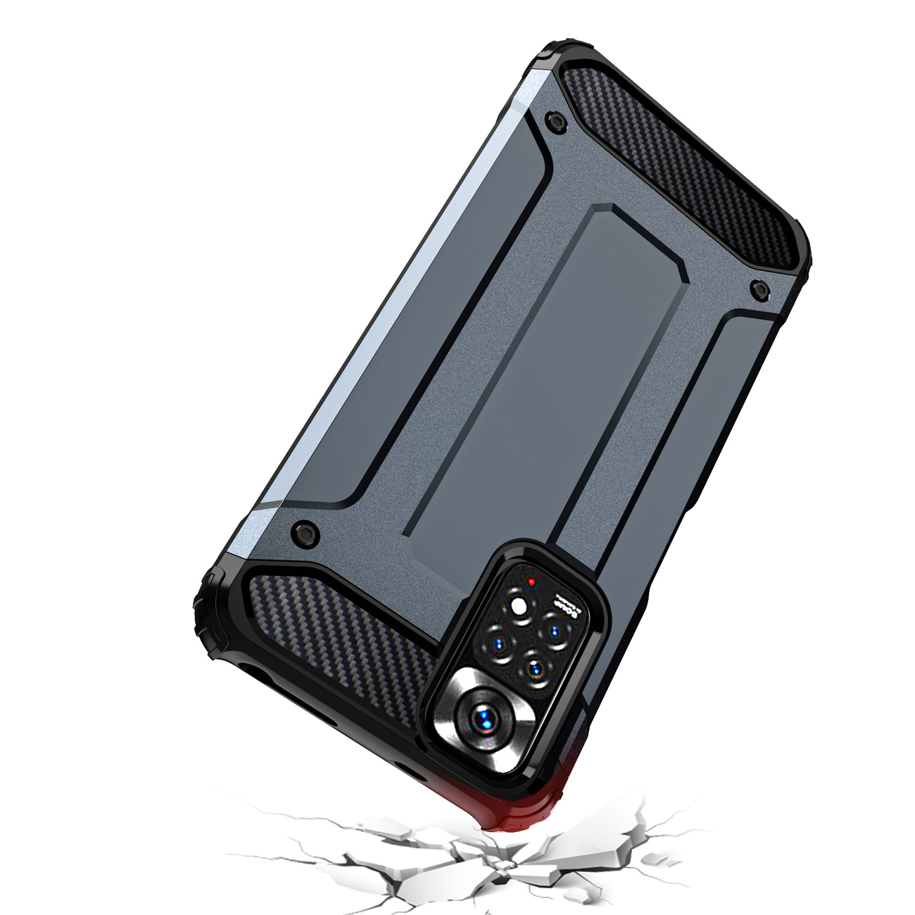 Pokrowiec Hybrid Armor pancerny czarny Xiaomi Redmi Note 11 / 5