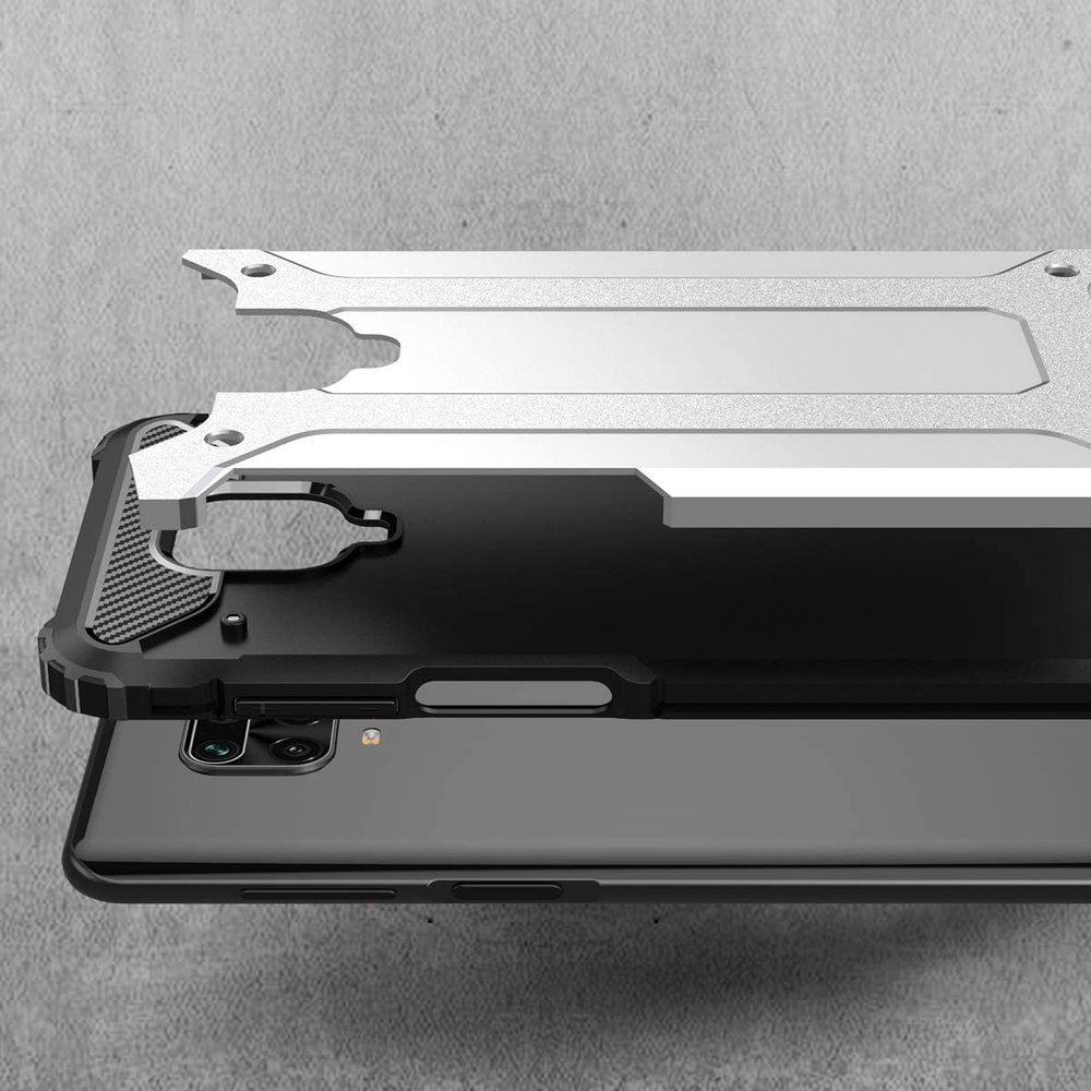 Pokrowiec Hybrid Armor pancerny czarny Xiaomi Redmi Note 9 Pro / 3