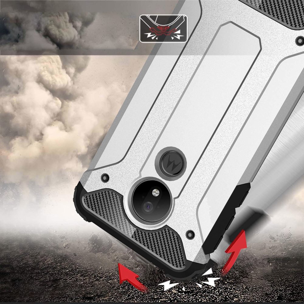 Pokrowiec Hybrid Armor pancerny niebieski Motorola Moto G7 Power / 2