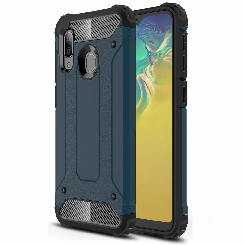 Pokrowiec Hybrid Armor pancerny niebieski Samsung Galaxy A20e