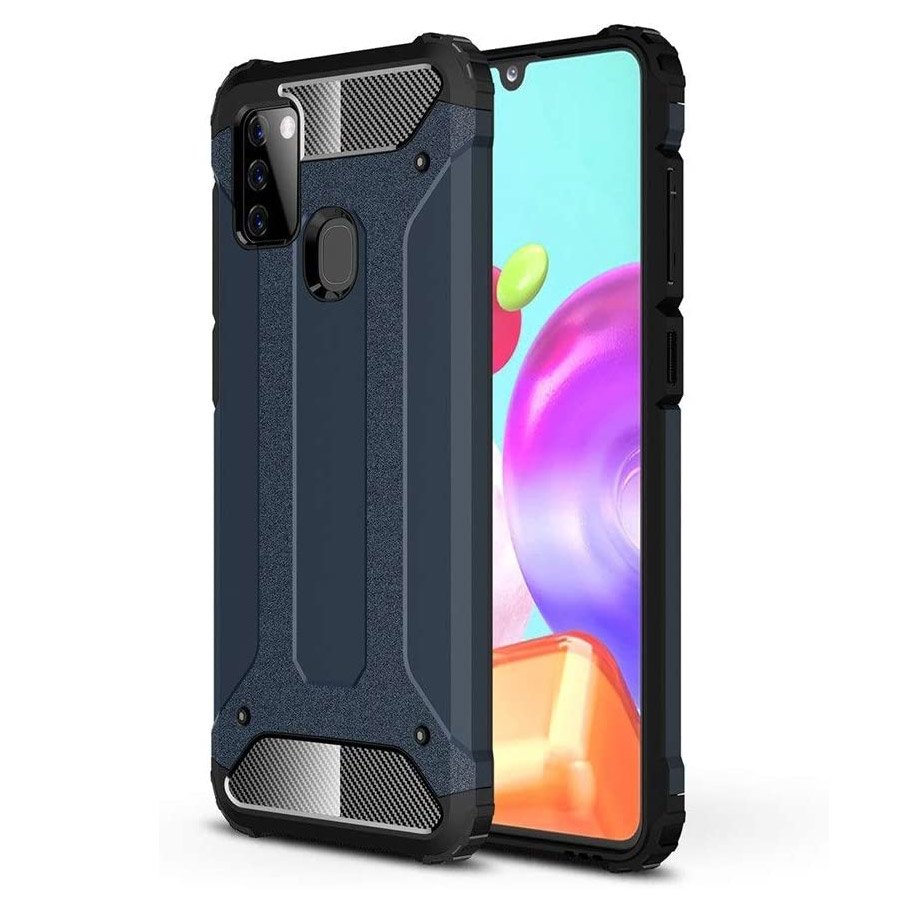 Pokrowiec Hybrid Armor pancerny niebieski Samsung Galaxy A21s
