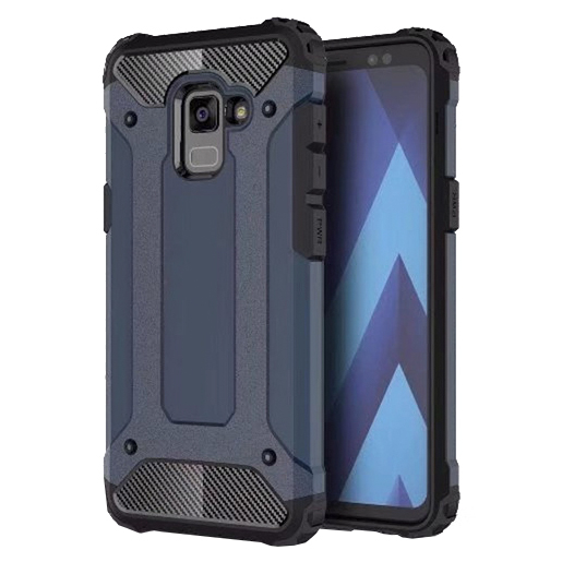 Pokrowiec Hybrid Armor pancerny niebieski Samsung Galaxy A8 (2018) A530
