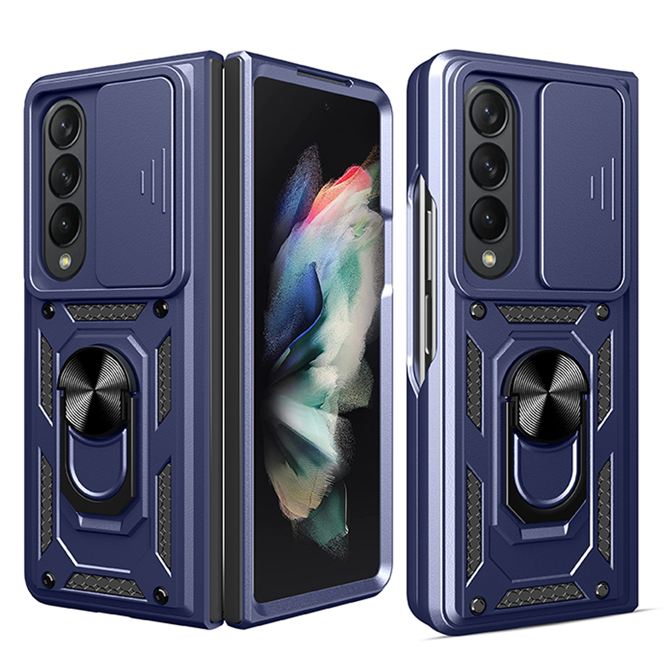 Pokrowiec Hybrid Armor pancerny niebieski Samsung Galaxy Z Fold 4