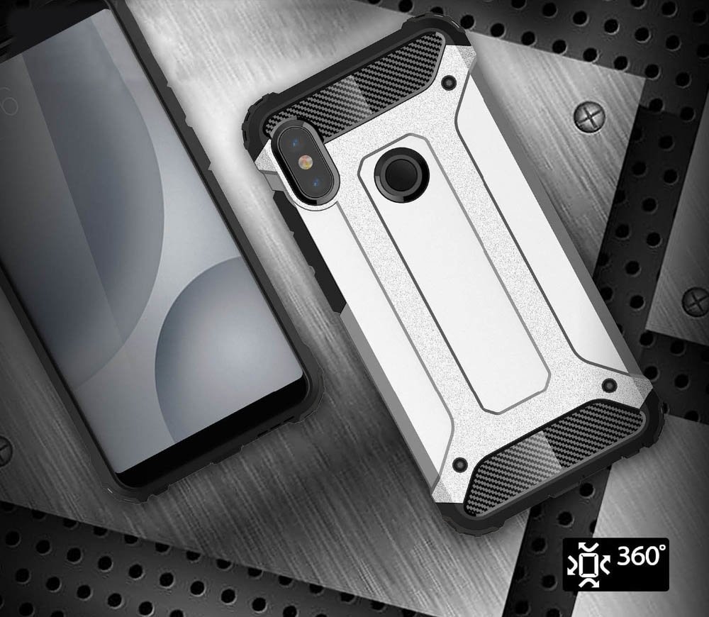 Pokrowiec Hybrid Armor pancerny niebieski Xiaomi Mi A2 Lite / 3