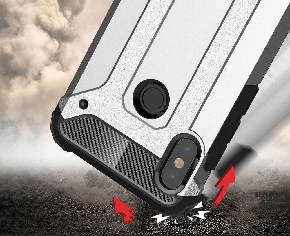 Pokrowiec Hybrid Armor pancerny niebieski Xiaomi Mi A2 Lite / 5