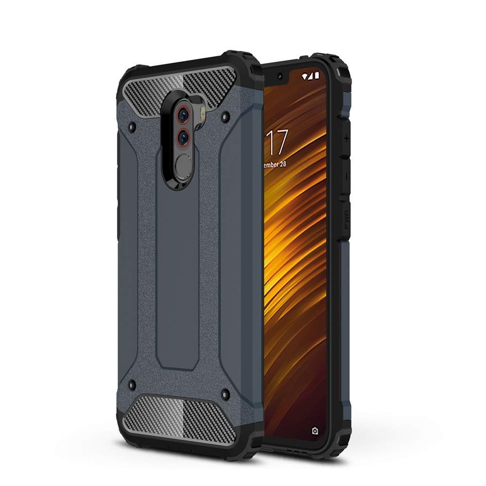 Pokrowiec Hybrid Armor pancerny niebieski Xiaomi Pocophone F1