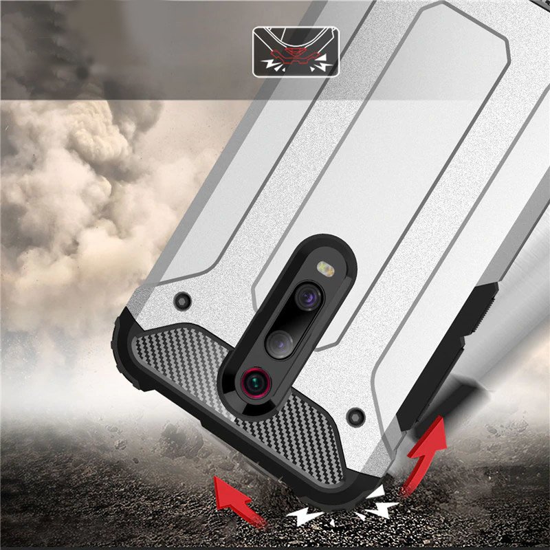 Pokrowiec Hybrid Armor pancerny niebieski Xiaomi Redmi 8A / 4