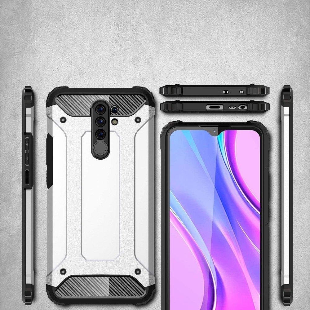 Pokrowiec Hybrid Armor pancerny niebieski Xiaomi Redmi 9 / 5