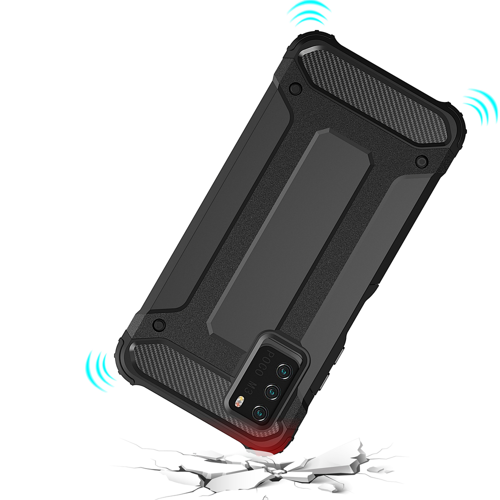 Pokrowiec Hybrid Armor pancerny niebieski Xiaomi Redmi Note 10 5G / 7