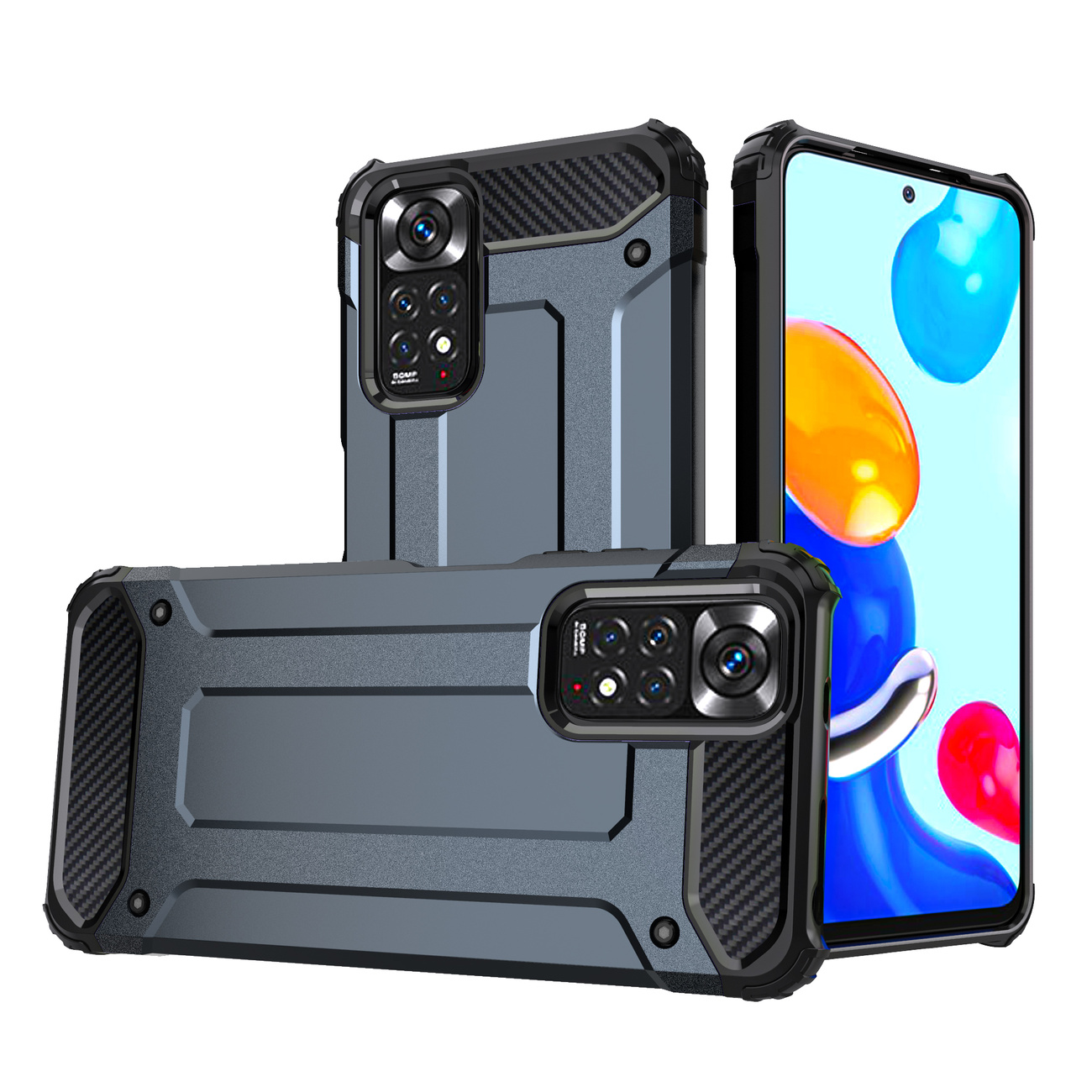 Pokrowiec Hybrid Armor pancerny niebieski Xiaomi Redmi Note 11