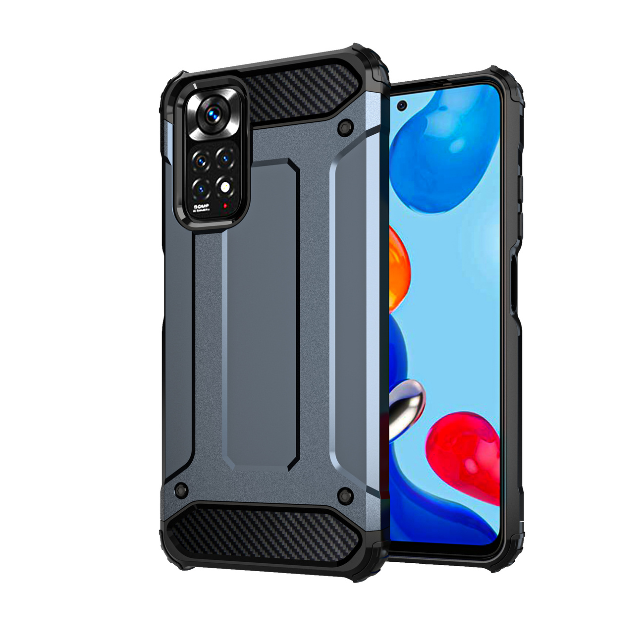 Pokrowiec Hybrid Armor pancerny niebieski Xiaomi Redmi Note 11 / 2
