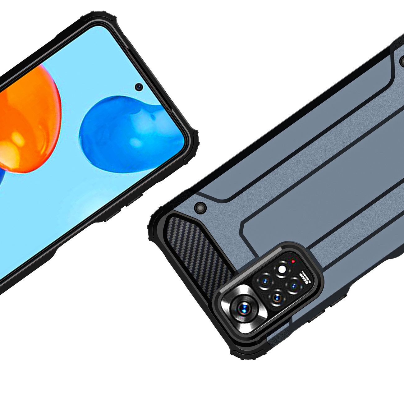 Pokrowiec Hybrid Armor pancerny niebieski Xiaomi Redmi Note 11 / 3