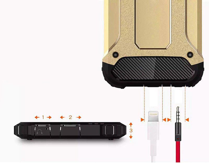 Pokrowiec Hybrid Armor pancerny niebieski Xiaomi Redmi Note 5A / 2