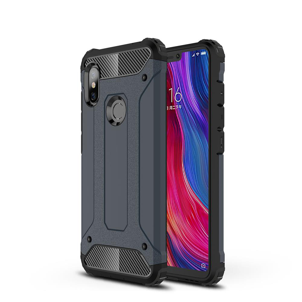 Pokrowiec Hybrid Armor pancerny niebieski Xiaomi Redmi Note 6 Pro