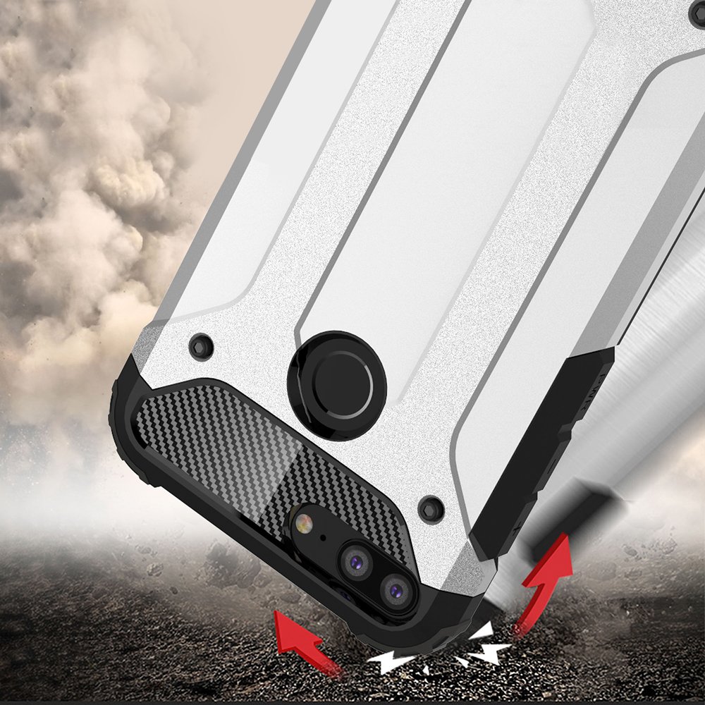 Pokrowiec Hybrid Armor pancerny srebrny Honor 9 Lite / 2