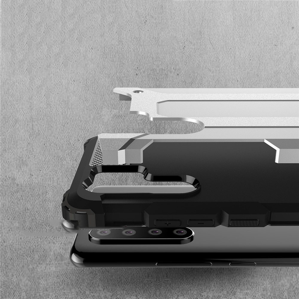 Pokrowiec Hybrid Armor pancerny srebrny Huawei P30 Pro / 3 Pokrowiec Hybrid Armor pancerny srebrny Huawei P30 Pro / 3