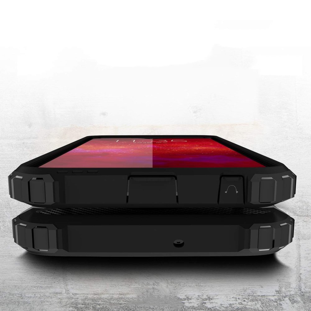 Pokrowiec Hybrid Armor pancerny srebrny Motorola Moto G7 Plus / 4