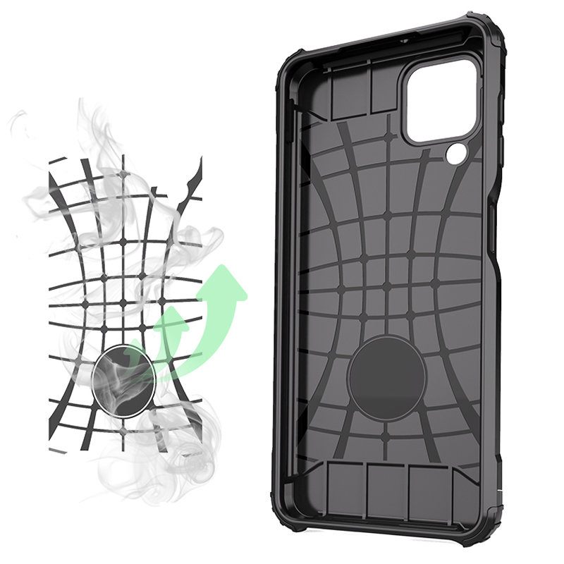Pokrowiec Hybrid Armor pancerny srebrny Samsung Galaxy A22 / 2