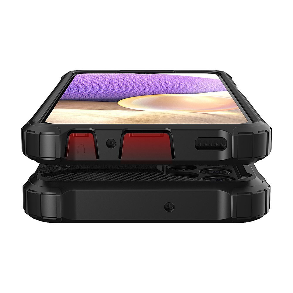 Pokrowiec Hybrid Armor pancerny srebrny Samsung A32 5G / 10 Pokrowiec Hybrid Armor pancerny srebrny Samsung A32 5G / 10