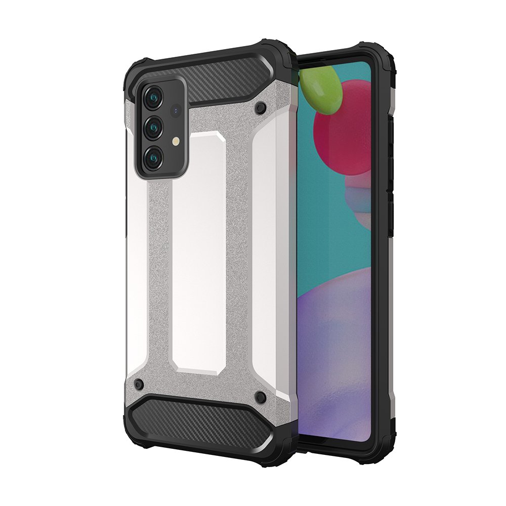 Pokrowiec Hybrid Armor pancerny srebrny Samsung Galaxy A52S 5G Pokrowiec Hybrid Armor pancerny srebrny Samsung Galaxy A52S 5G