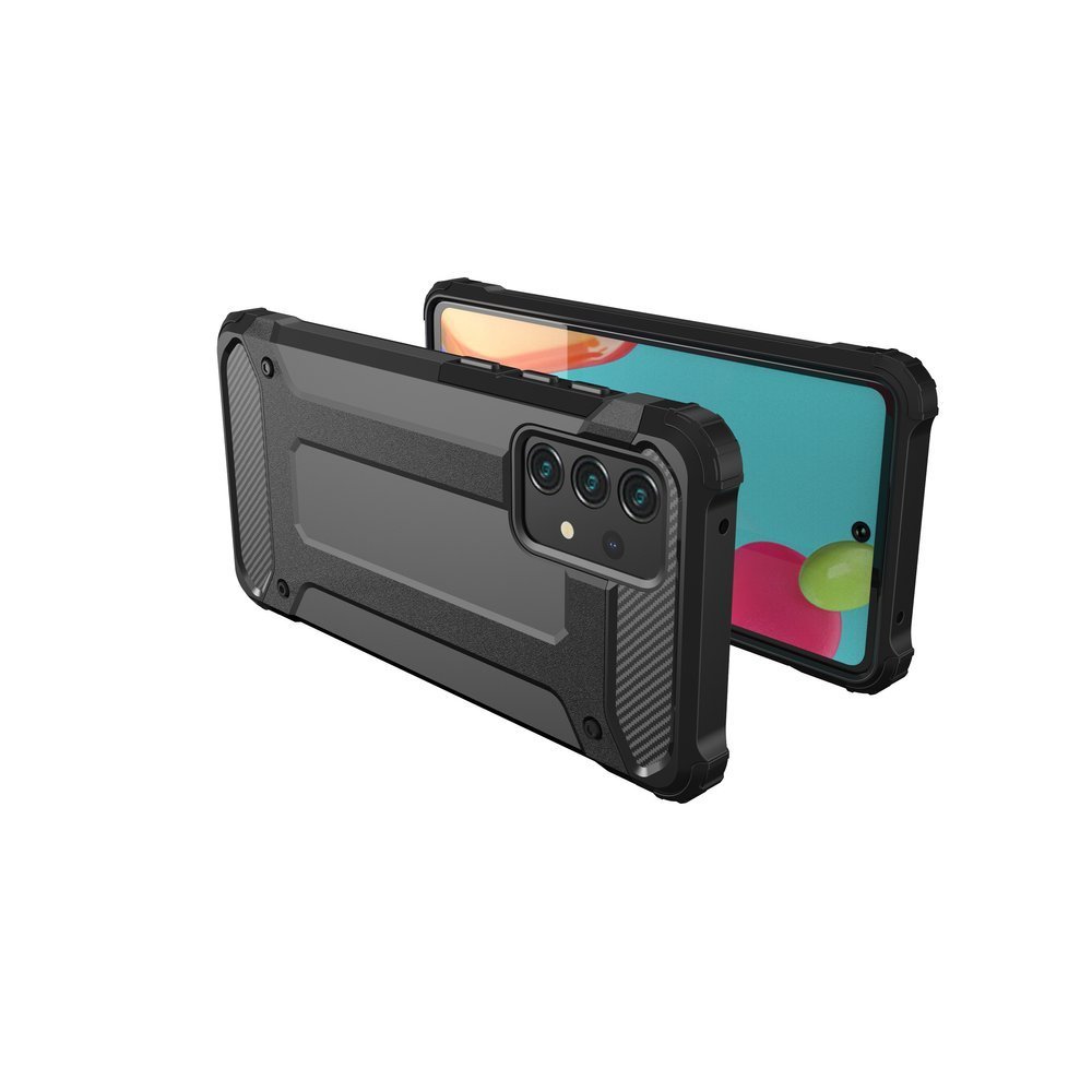 Pokrowiec Hybrid Armor pancerny srebrny Samsung Galaxy A52S 5G / 3 Pokrowiec Hybrid Armor pancerny srebrny Samsung Galaxy A52S 5G / 3