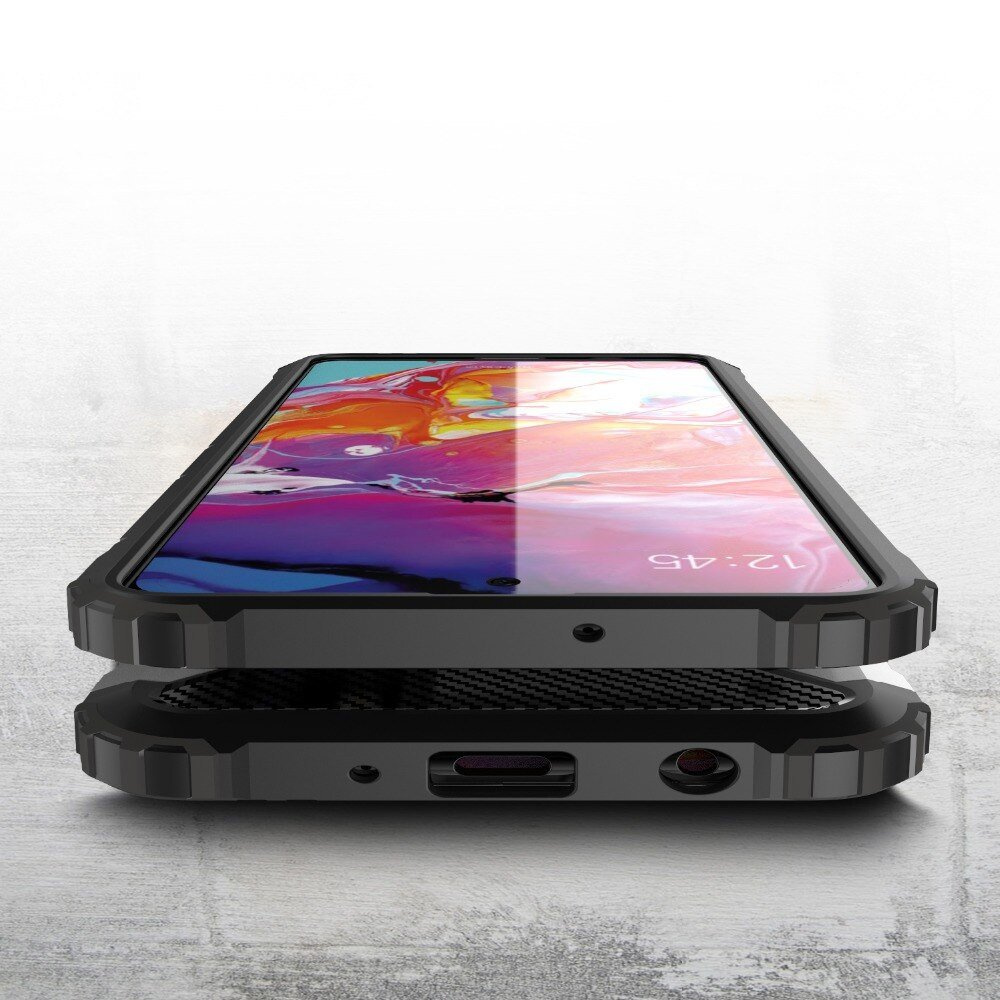 Pokrowiec Hybrid Armor pancerny srebrny Samsung Galaxy A71 4G / 6 Pokrowiec Hybrid Armor pancerny srebrny Samsung Galaxy A71 4G / 6