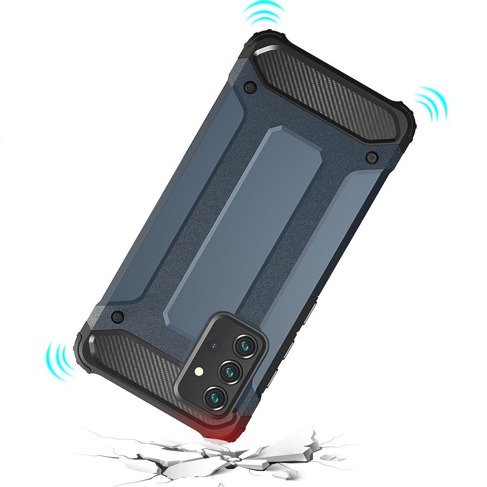 Pokrowiec Hybrid Armor pancerny srebrny Samsung A72 4G / 8