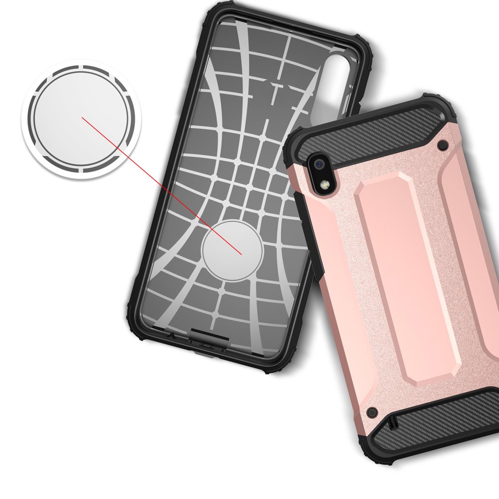 Pokrowiec Hybrid Armor pancerny srebrny Samsung Galaxy A10 / 7