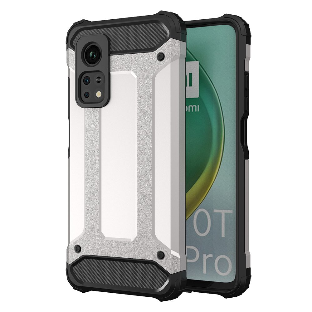 Pokrowiec Hybrid Armor pancerny srebrny Xiaomi Mi 10T Pro
