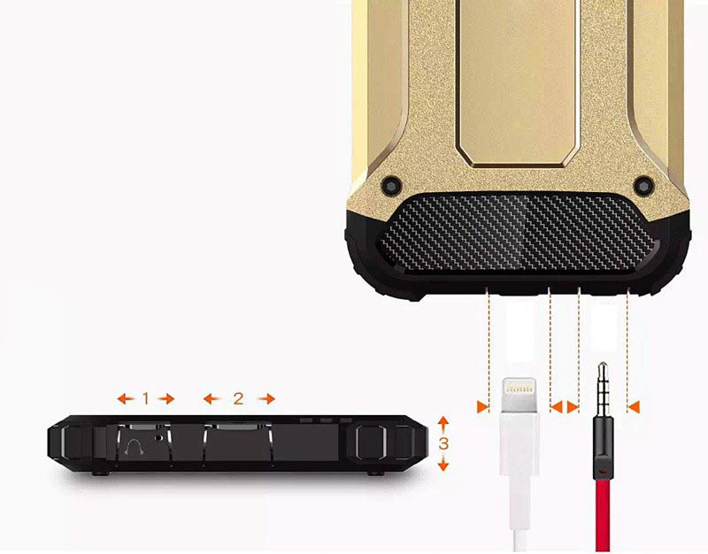 Pokrowiec Hybrid Armor pancerny srebrny Xiaomi Redmi 4A / 4