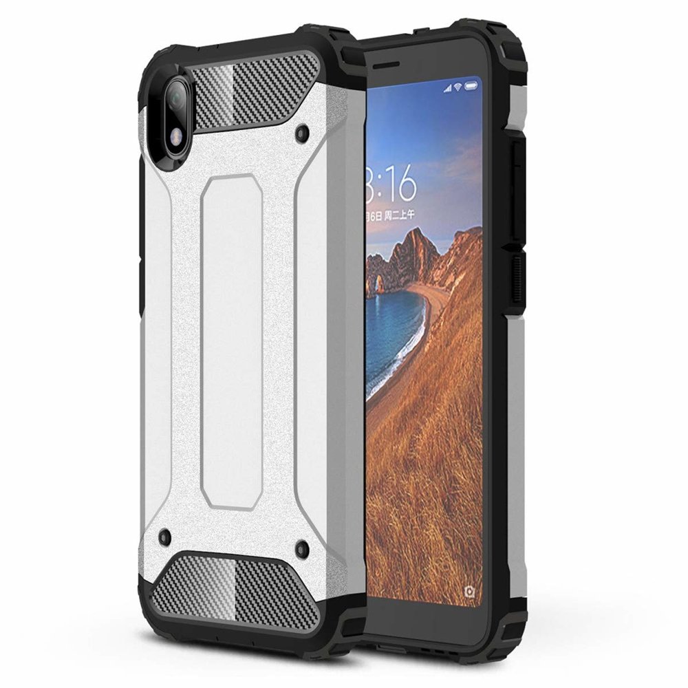 Pokrowiec Hybrid Armor pancerny srebrny Xiaomi Redmi 7A