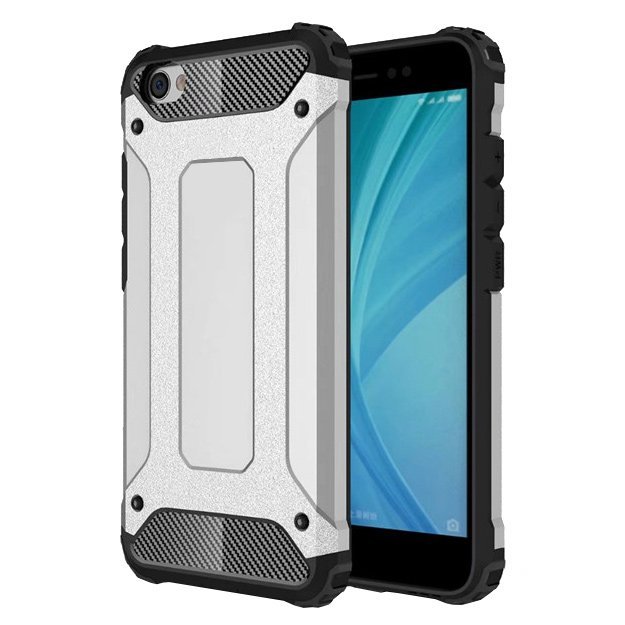 Pokrowiec Hybrid Armor pancerny srebrny Xiaomi Redmi Note 5A